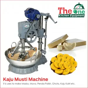 Kaju Musti Machine Stainless Steel Construction With Control Panel