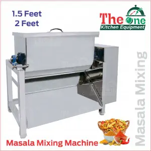 Industrial Masala Mixing Machine With Stainless Steel Drum And Control Panel