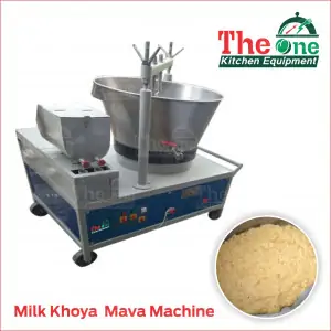 Milk Khoya Mawa Machine Made Of Stainless Steel Working In Commercial Kitchen