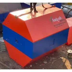Industrial Rotational Moulding Machine In Operation