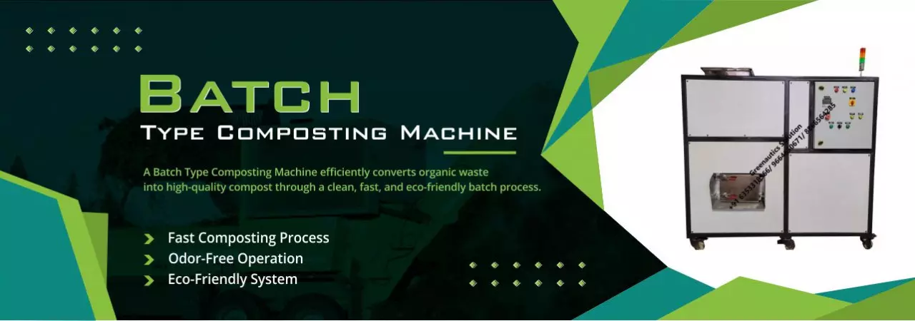 Batch Type Composting Machine for food and biodegradable waste