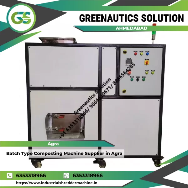 Batch Type Composting Machine Operating In An Organic Waste Facility