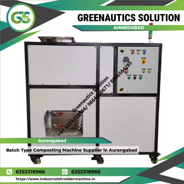 Batch Type Composting Machine Operating At A Municipal Waste Processing Site
