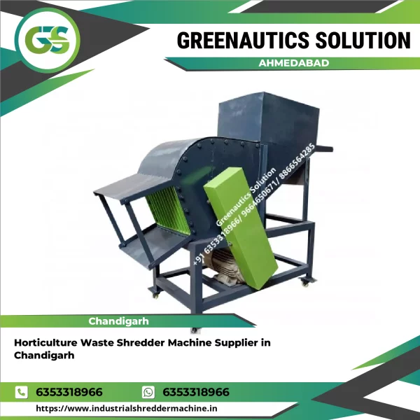Horticulture Waste Shredder Machine Processing Green Garden Waste