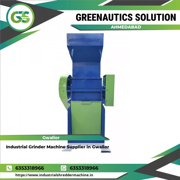 Industrial Grinder Machine Used For Grinding Plastic And Wood Waste