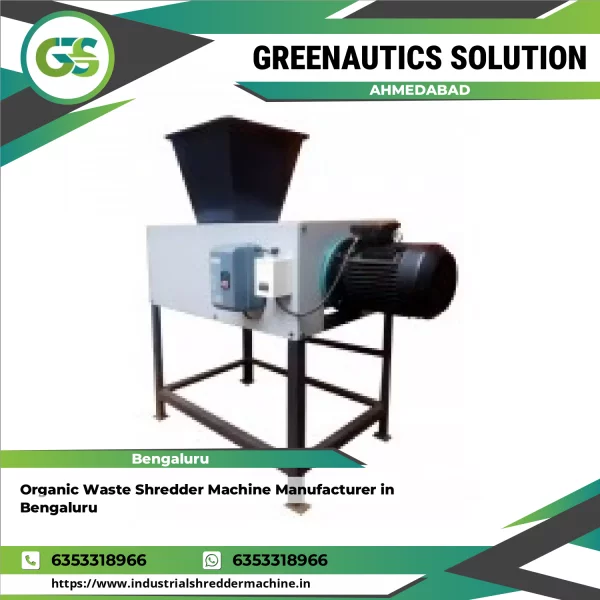 Organic Waste Shredder Machine Handling Kitchen And Garden Waste