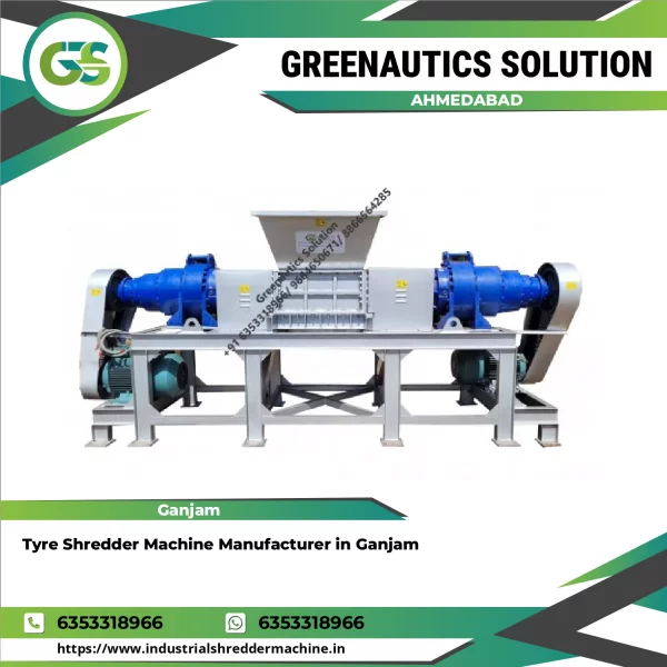 Tyre Shredder Machine For Industrial Rubber Recycling