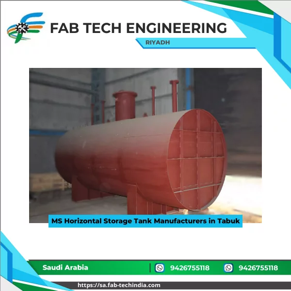 MS Horizontal Storage Tank Manufacturers In Tabuk