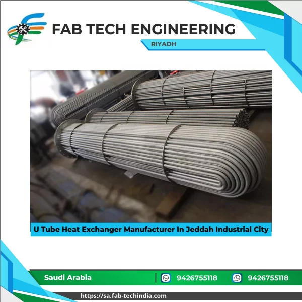 U Tube Heat Exchanger Manufacturer In Jeddah Industrial City