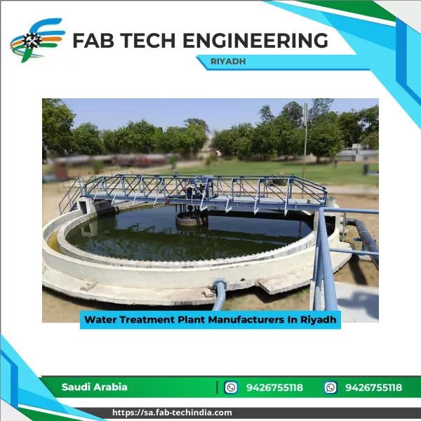 Water Treatment Plant Manufacturers In Riyadh
