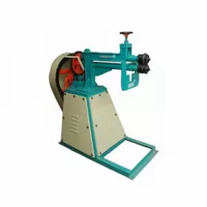 Deep Throat Swaging Machine Showing Extended Reach Working On Metal Sheet