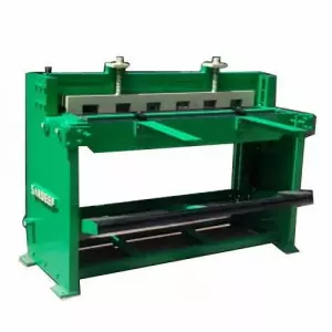 Foot Operated Shearing Machine Showing Pedal And Blade Assembly
