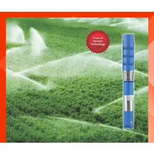 Borewell Submersible Motor Pump Installed In Rural Area