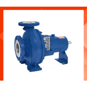 Hot Water Pump Installed In Industrial Setup