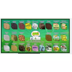 Bags Of Processed Coco Peat Stacked Inside Manufacturing Warehouse