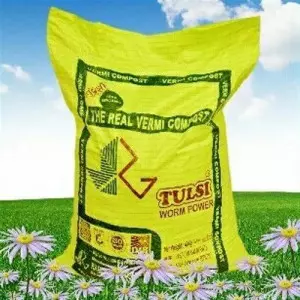 Bulk Bags Of Dark Brown Vermicompost Ready For Shipment