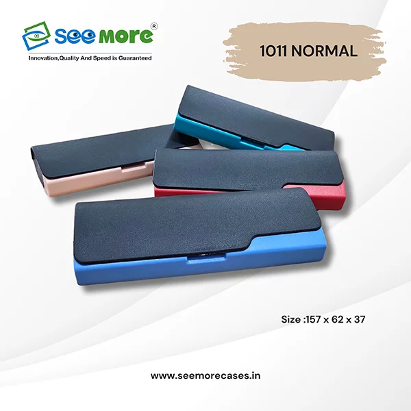 Various Eyeglass Cases Showing Different Materials And Colors