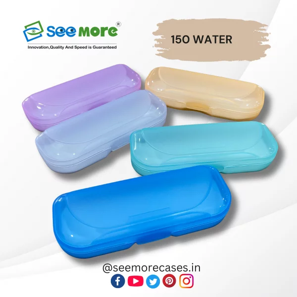 Sturdy Hard Eyeglass Case In Multiple Colors Shown Side By Side