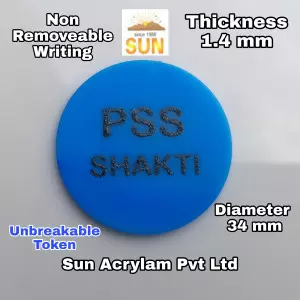 Token Acrylic Customised