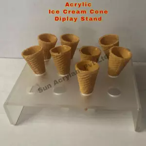 Clear Acrylic Component Display Stand Showing Multiple Compartments