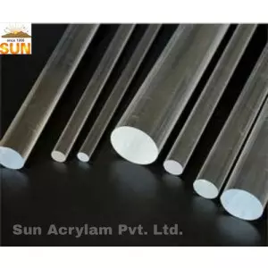 Round Acrylic Logo Showing Smooth Edges And Clear Surface