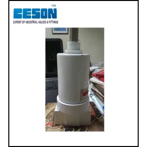 Aluminum Moisture Separator Unit Showing Inlet And Outlet Connections