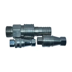 Metal Quick Release Coupling Showing Connection Points And Locking Mechanism