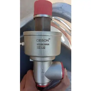 Roto Seal Coupling Showing Metal Body With Sealing Rings