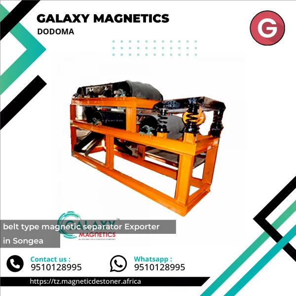 Belt Type Magnetic Separator Machine Used For Metal Removal In Industrial Bulk Material Processing