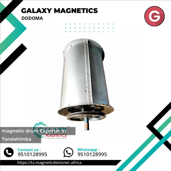 Industrial Magnetic Drum Separator Used For Removing Ferrous Metals From Bulk Material