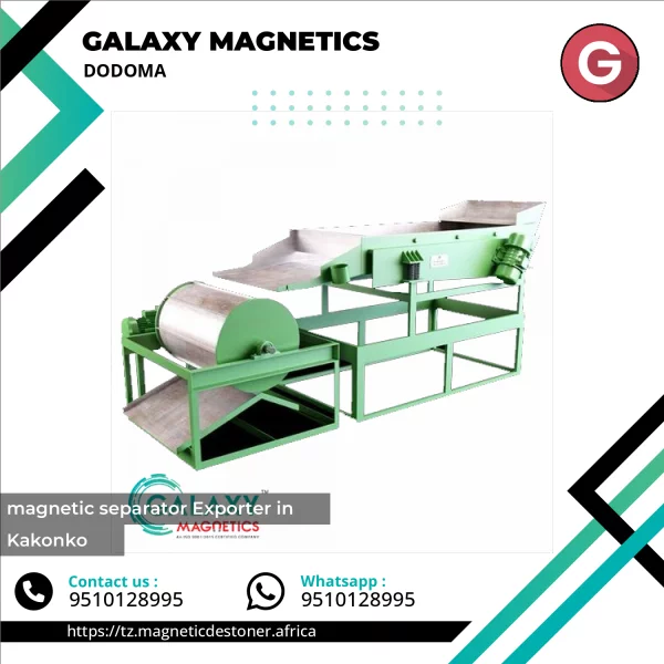 Industrial Magnetic Separator Machine Used For Removing Metal Contaminants From Bulk Materials