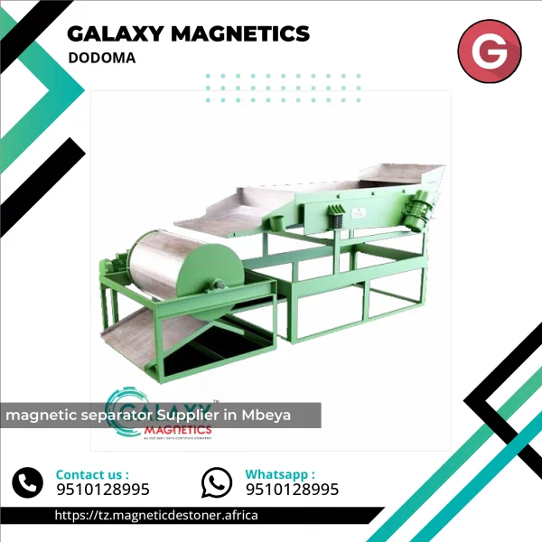 Industrial Magnetic Separator Machine Installed In Factory Setting