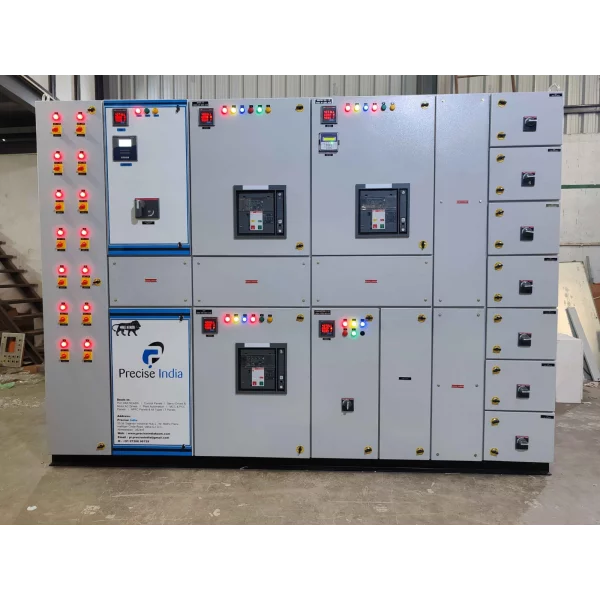 DG Synchronising Panel Installed In Industrial Setting Controlling Multiple Generators
