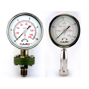 Special Type Gauge Showing Dial And Metal Body Used In Industrial Pressure Measurement