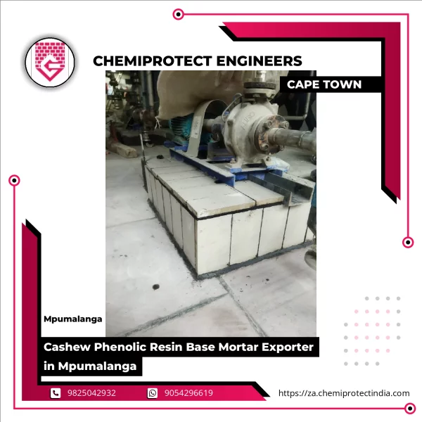 Cashew Phenolic Resin Base Mortar Applied On Industrial Floor Surface