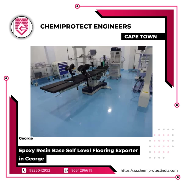 Epoxy Resin Base Self Level Flooring Applied On Industrial Concrete Floor
