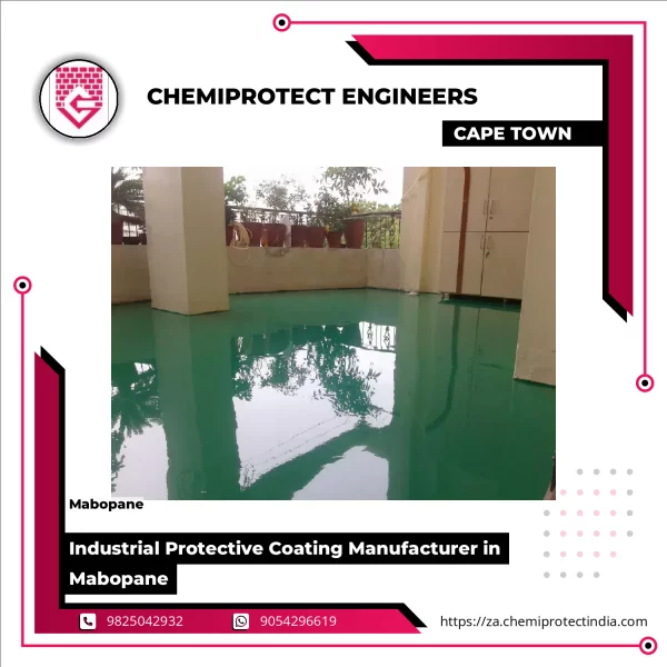 Industrial Protective Coating Applied On Concrete Surface