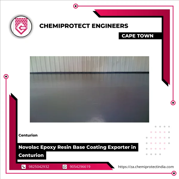 Novolac Epoxy Resin Base Coating Applied On Industrial Steel Surface