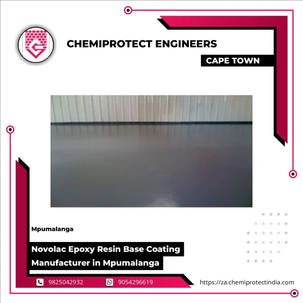 Novolac Epoxy Resin Base Coating Applied On Industrial Floor Showing Smooth Protective Finish