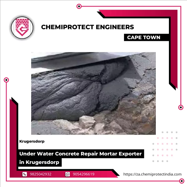 Under Water Concrete Repair Mortar Applied On Submerged Concrete Surface