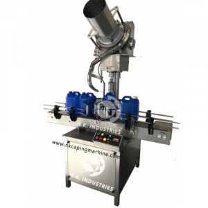 Automatic Single Head Plastic Jerry Can Capping Machine