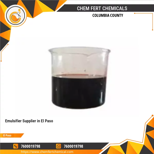 Close-up Of An Emulsifier Chemical Container Used In Drilling Fluids