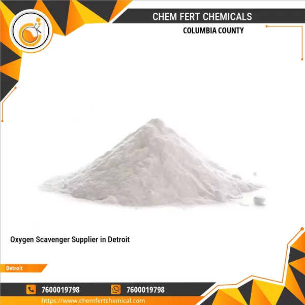 Oxygen Scavenger Chemical Containers Stacked At Industrial Warehouse