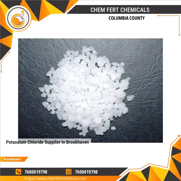Close-up View Of White Crystalline Potassium Chloride Used In Industrial Applications
