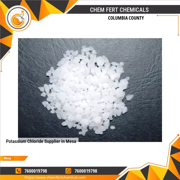 White Crystalline Potassium Chloride Granules Displayed In Industrial Containers