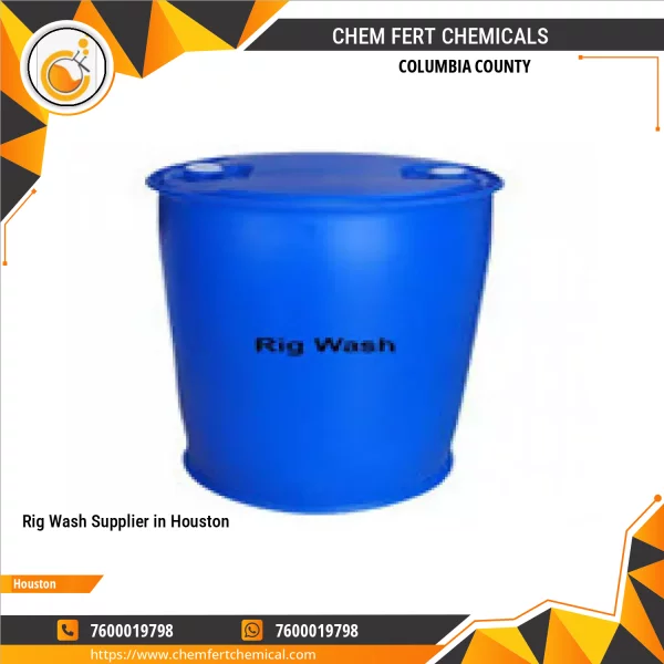 Chemical Container Used For Rig Wash At An Oil Drilling Site