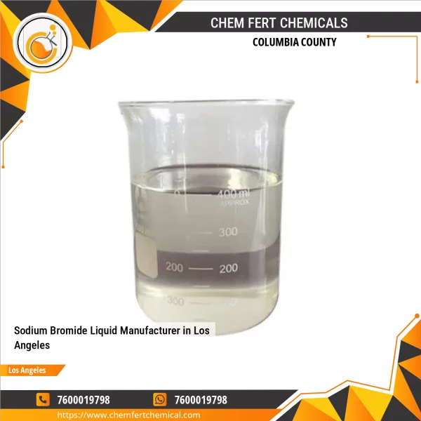 Container With Clear Sodium Bromide Liquid Used In Industrial Applications