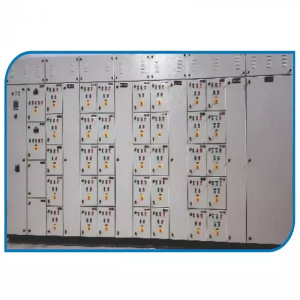 Industrial Electrical Control Panel With Mounted PLC And Wiring