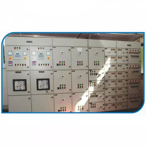 Power Distribution Board Panel Showing Electrical Components And Wiring Layout