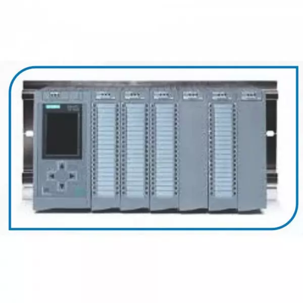 Siemens Programmable Logic Controller Unit Installed In Industrial Panel